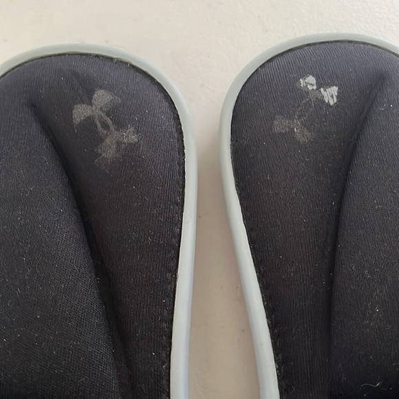 Under Armour - Men’s ignite slides / sandals.  Size 8.  Gray and black - Picture 4 of 9